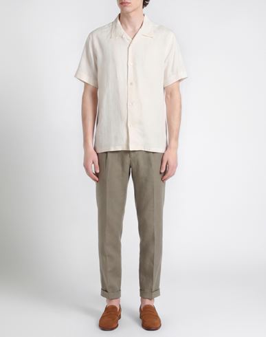 Man Shirt Ivory Size 15 Linen