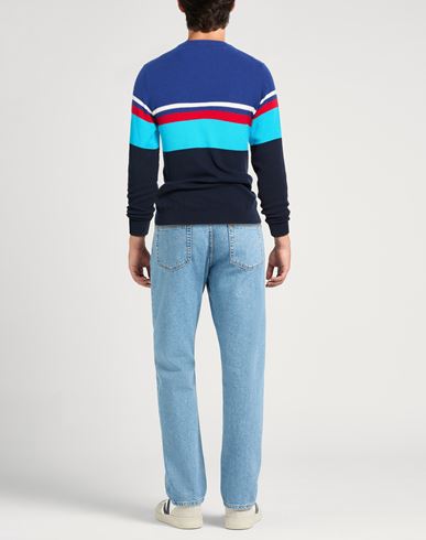 Man Sweater Blue Size L Cotton