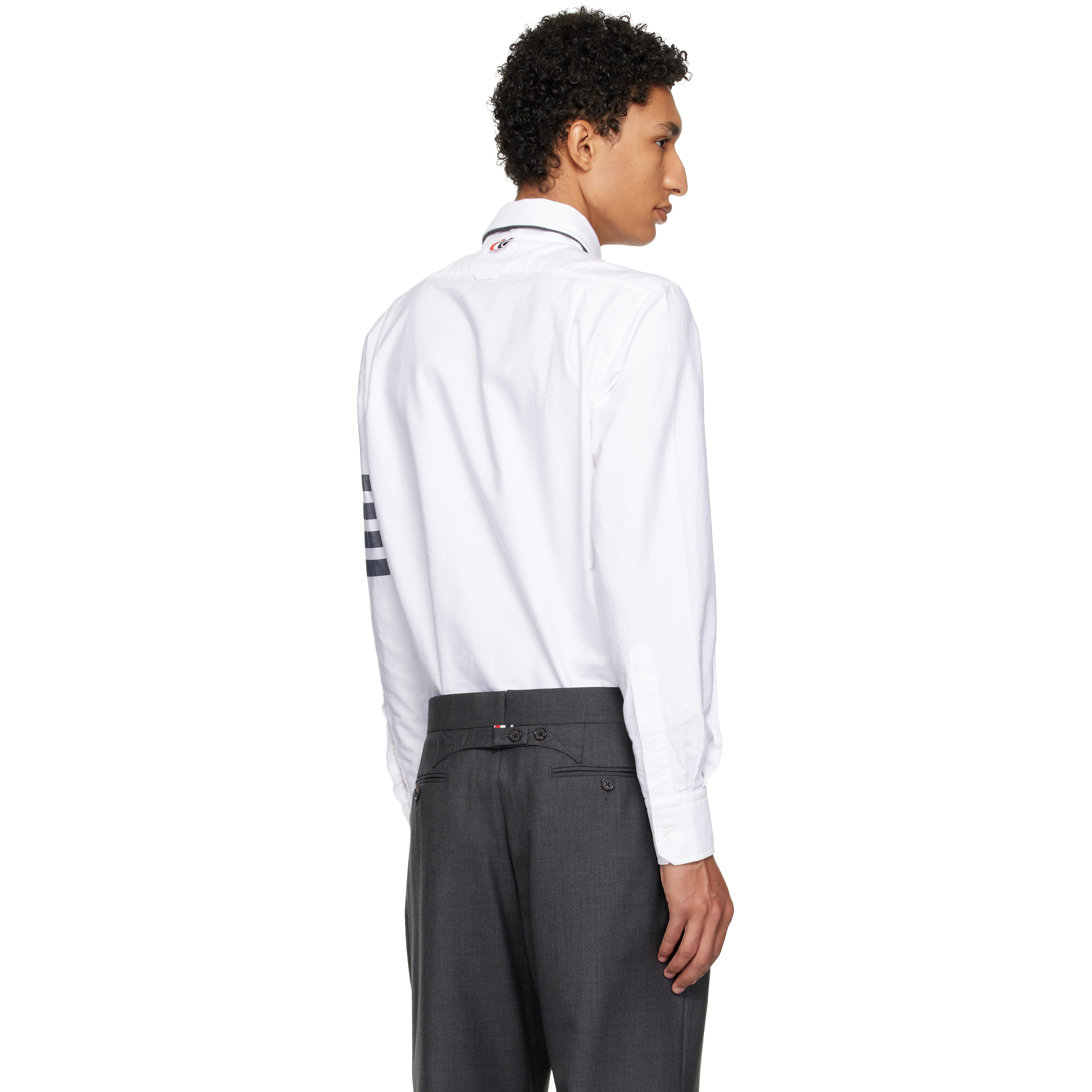 White Oxford 4-Bar Shirt