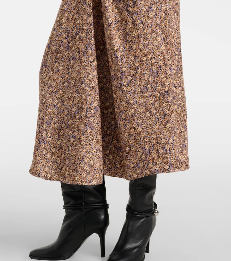 Lyndsay floral gathered midi dress