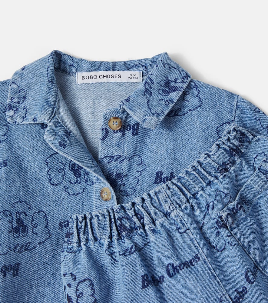 Baby Pickles The Dog denim shirt and shorts set