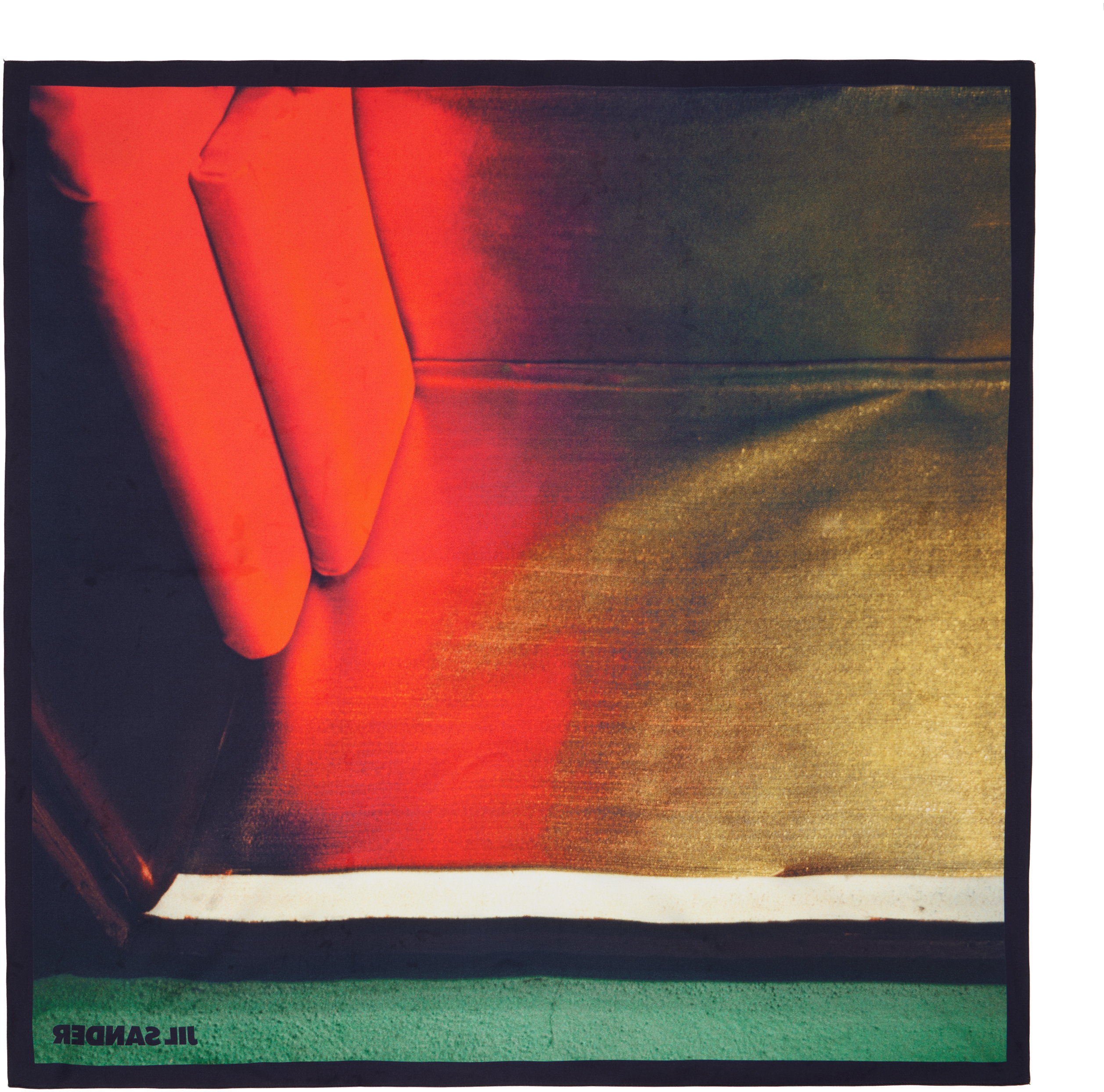 Jil Sander Multicolor Double Printed Scarf