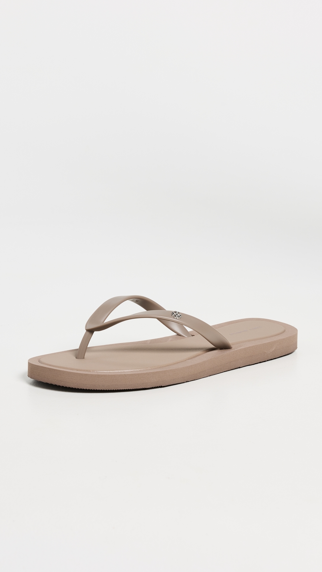 Tory Burch Kira Padded Flip Flops Mountain Grey/Silver