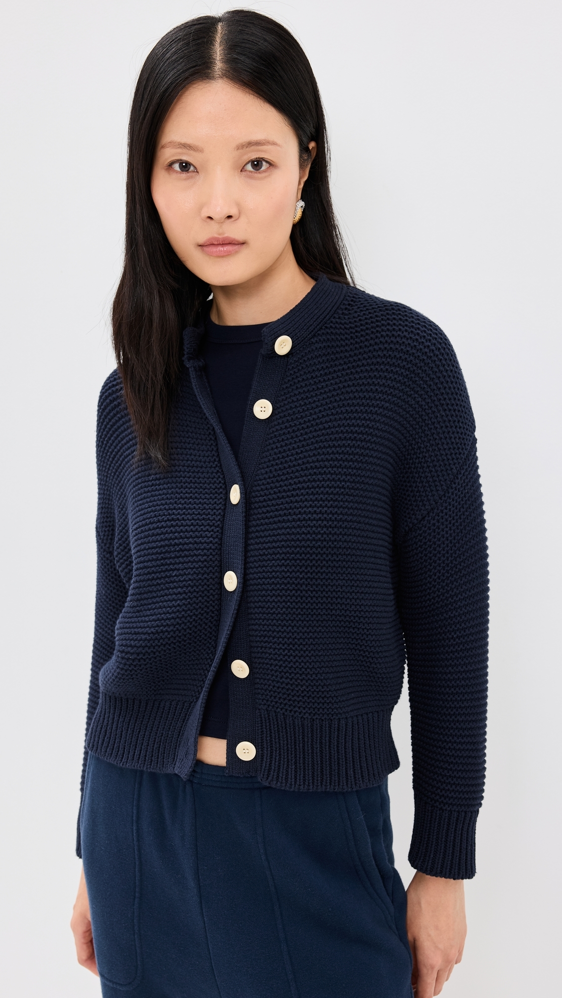 Nico Chunky Cardigan Dark Navy