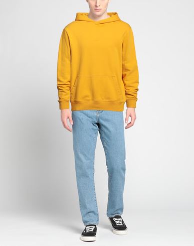 Man Sweatshirt Yellow Size L Cotton