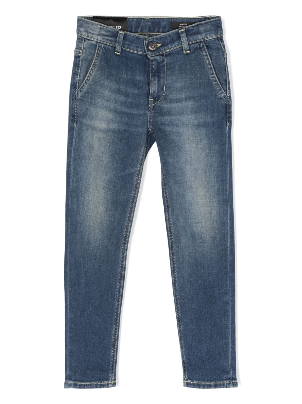 Straight-leg denim trousers - Blue