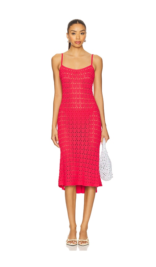PQ Peggy Dress in Red.  M/L. Also in