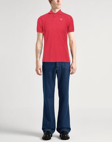 Man Polo shirt Red Size S Cotton