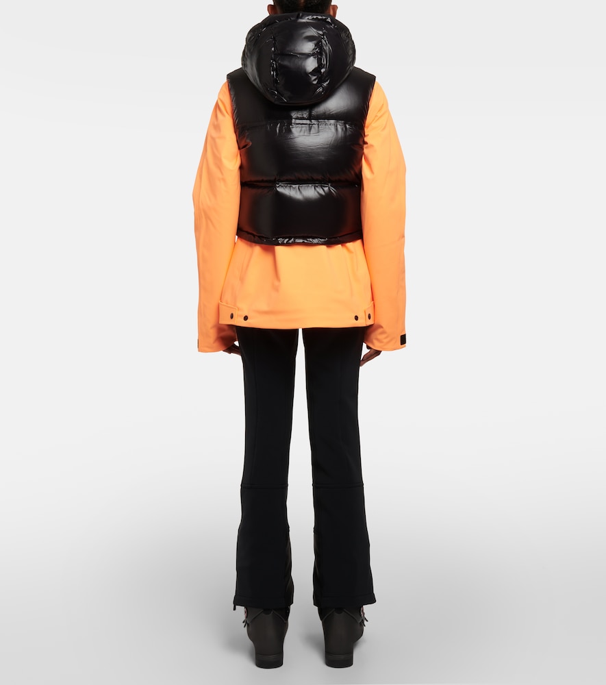 Snowbird cropped down vest