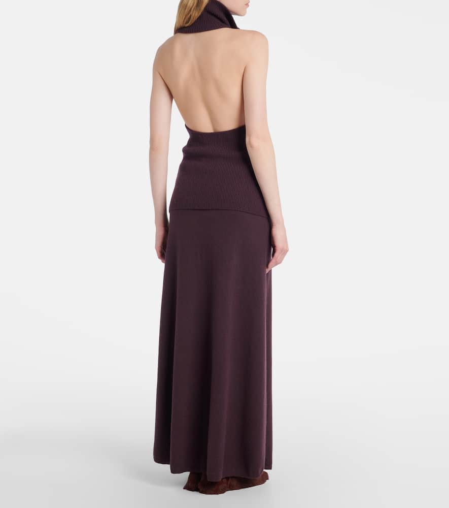 Lisa Yang Maddie open-back cashmere top