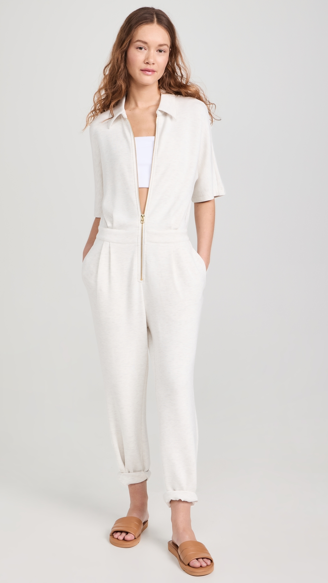 Corrine Jumpsuit Ivory Marl
