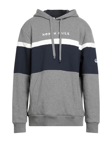 North Sails Man Sweatshirt Grey Size L Cotton