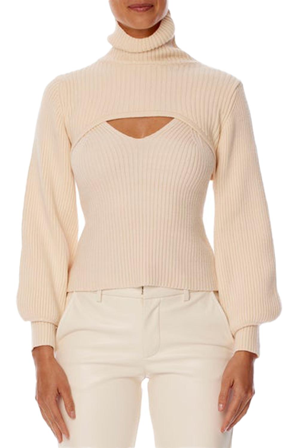 Erikka Two Piece Sweater In Creme