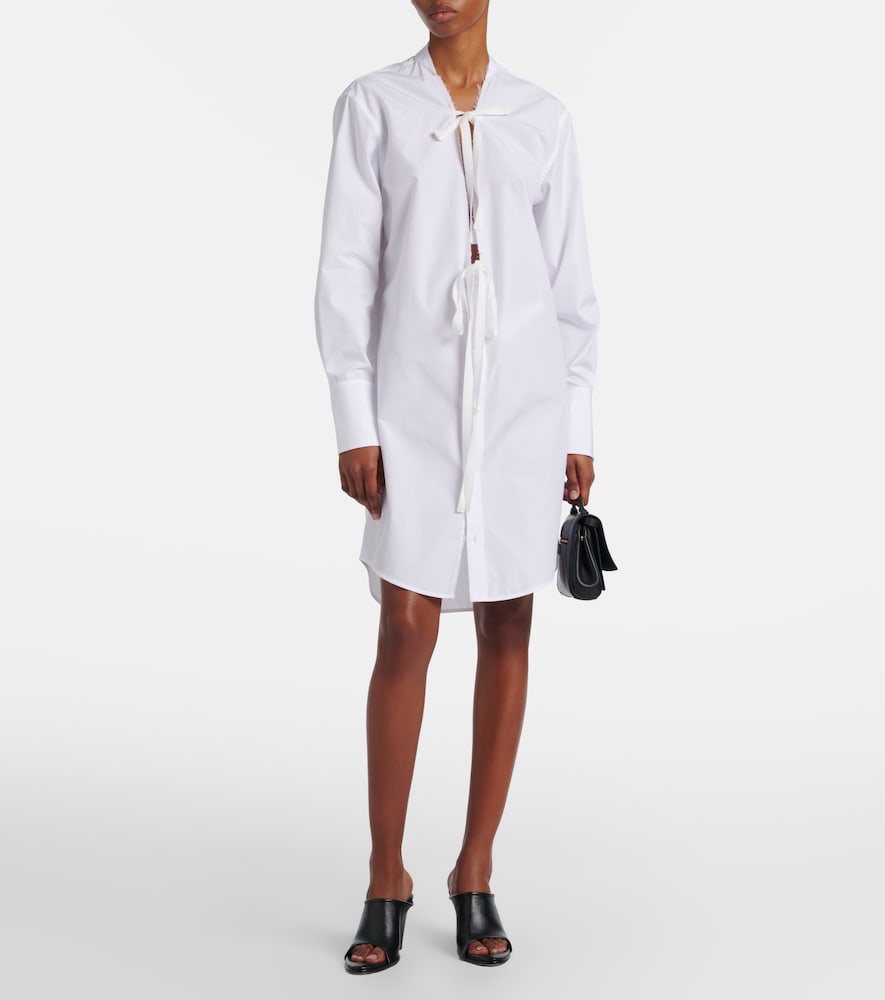 Cotton poplin shirt dress