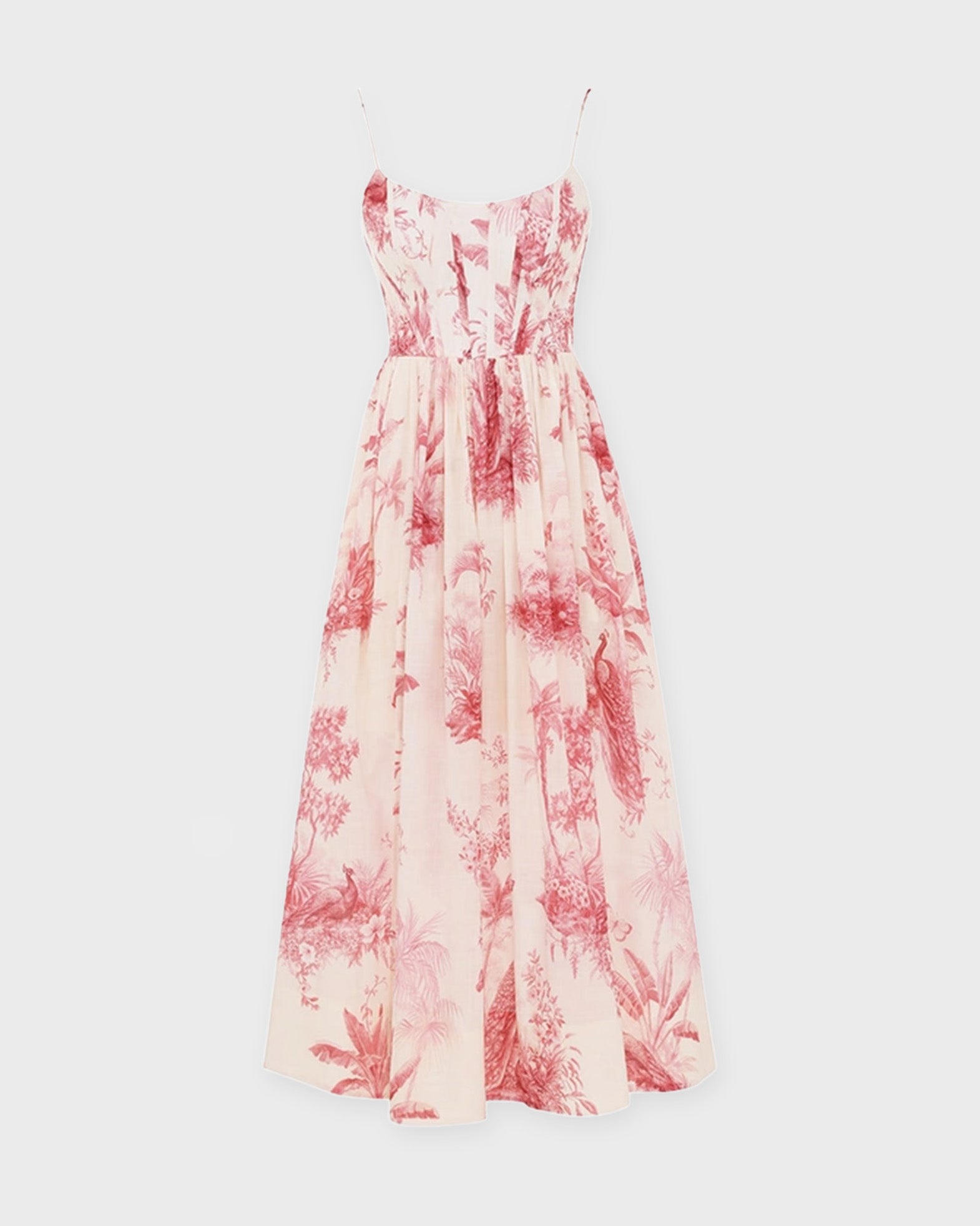Zimmermann Dress Waverly Corset Midi Pink