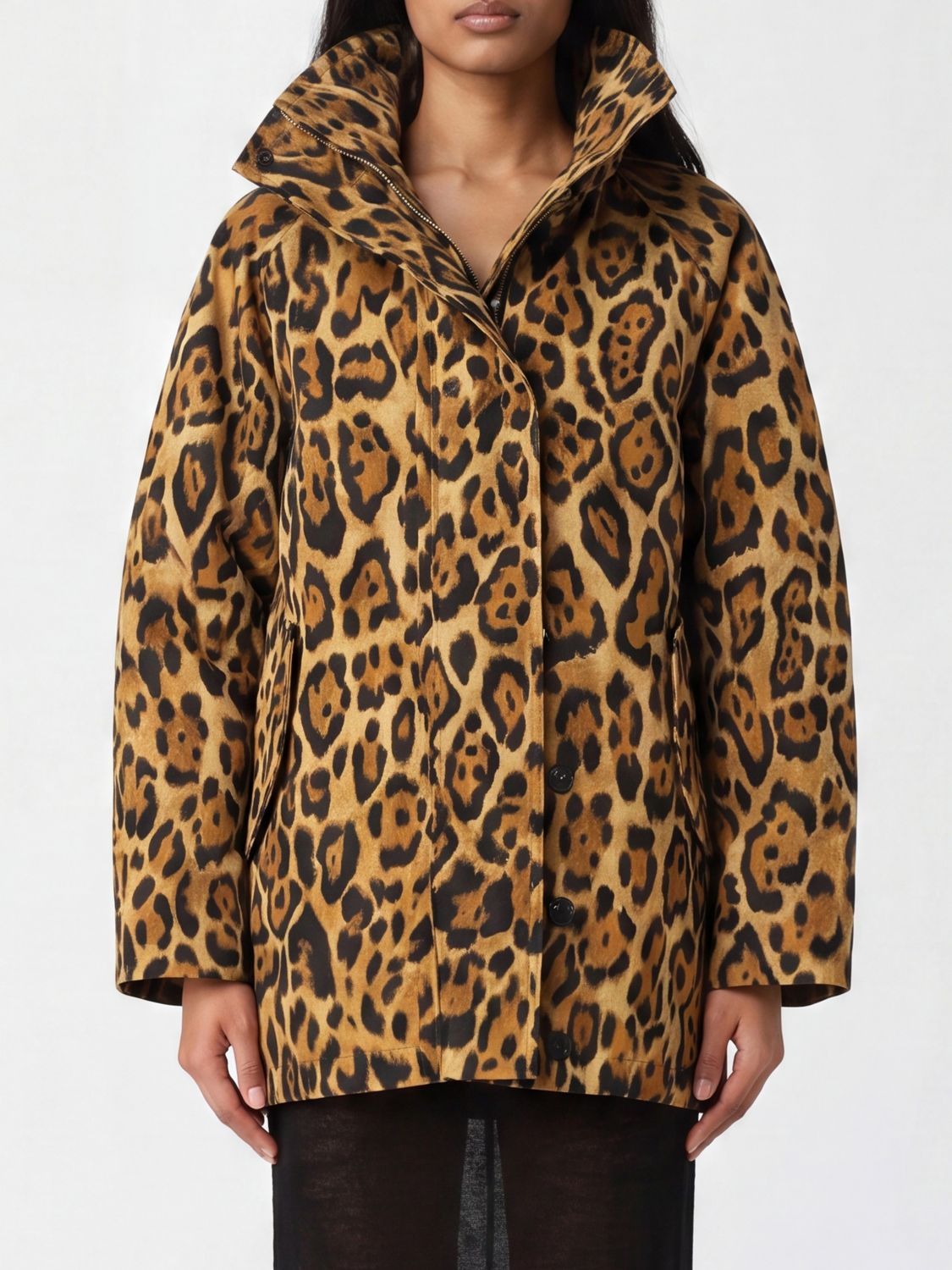 ALAÏA Coat Woman color Black