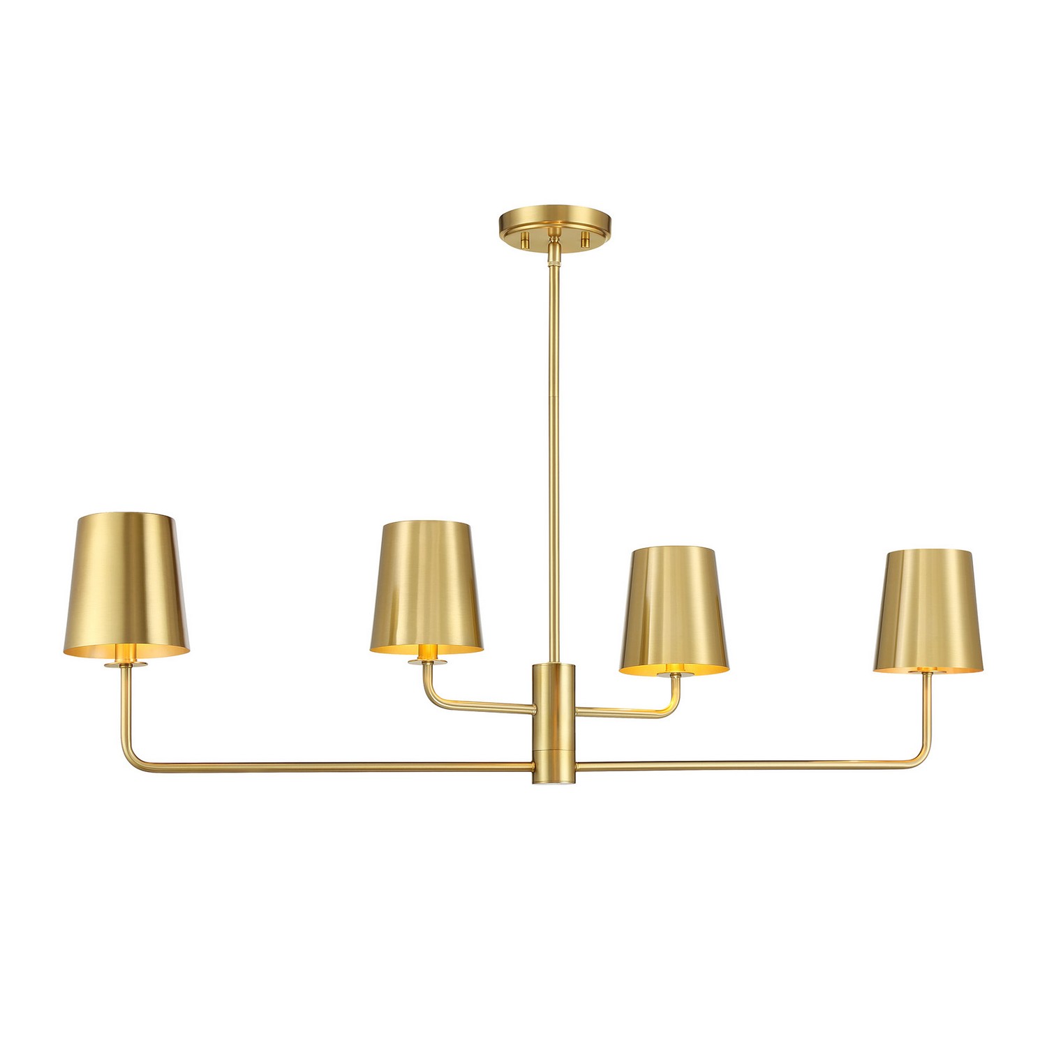 Linear Chandelier in Natural Bra
