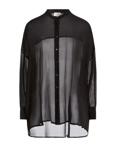 Woman Shirt Black Size 10 Silk