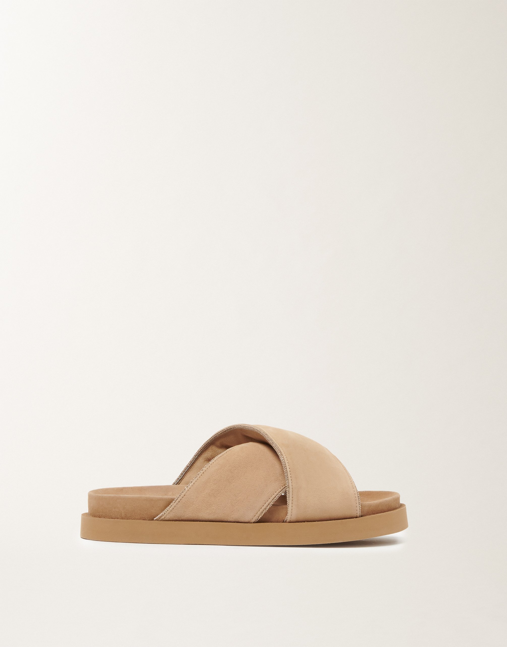 Suede platform, acorn