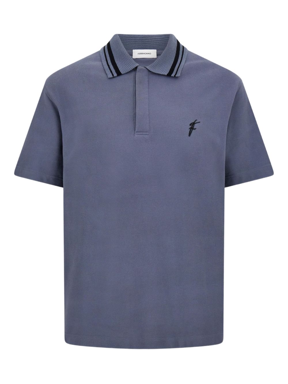 Piqué polo shirt - Blue