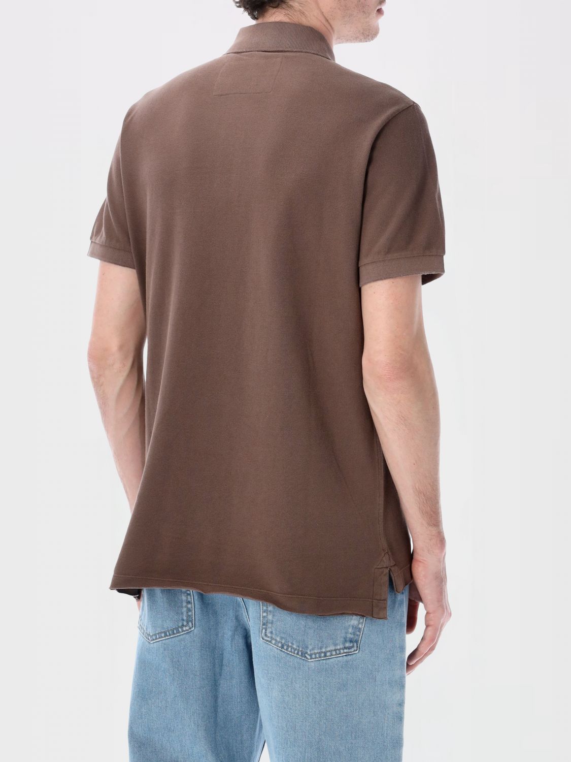 Polo Shirt Men color Brown