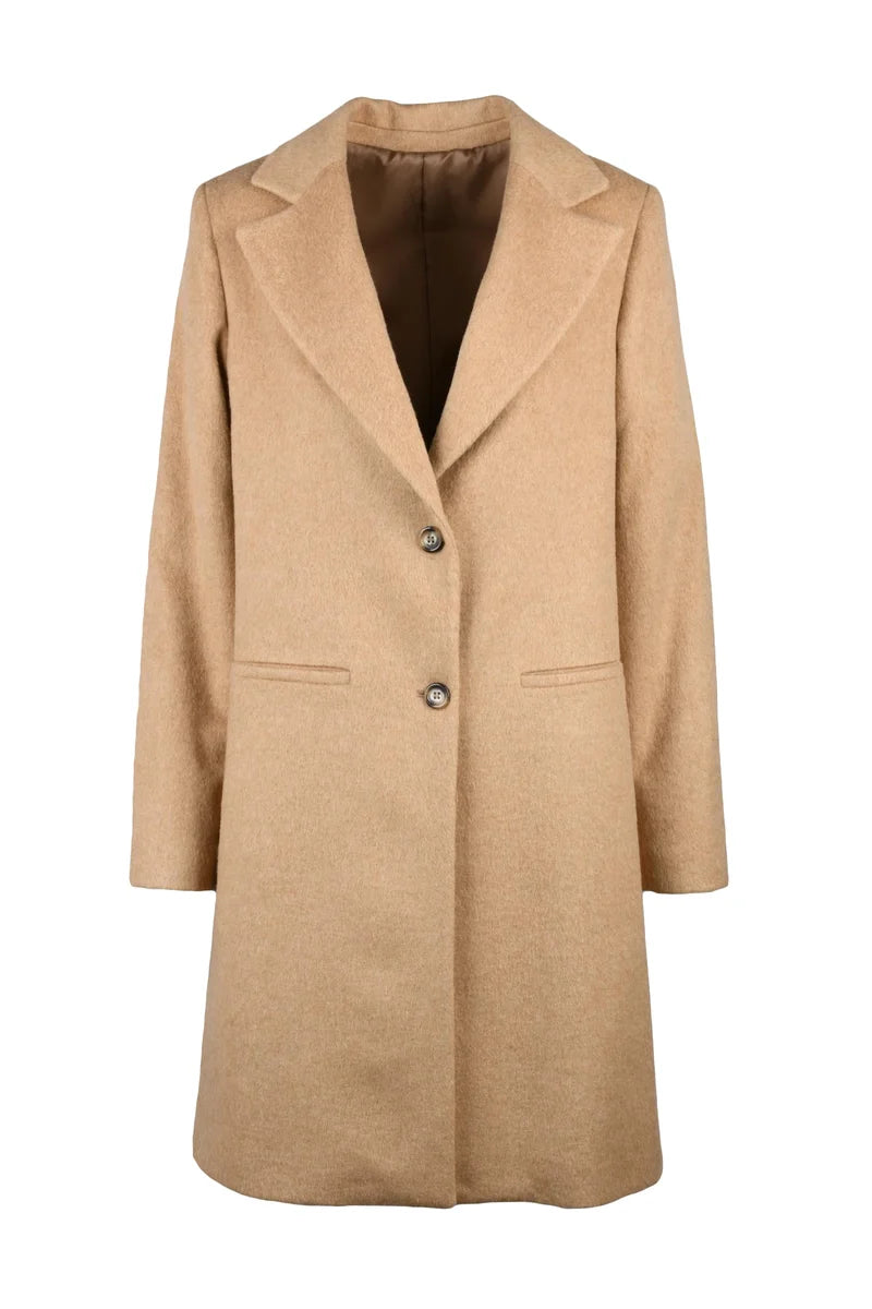 Mid-Length Beige Coat