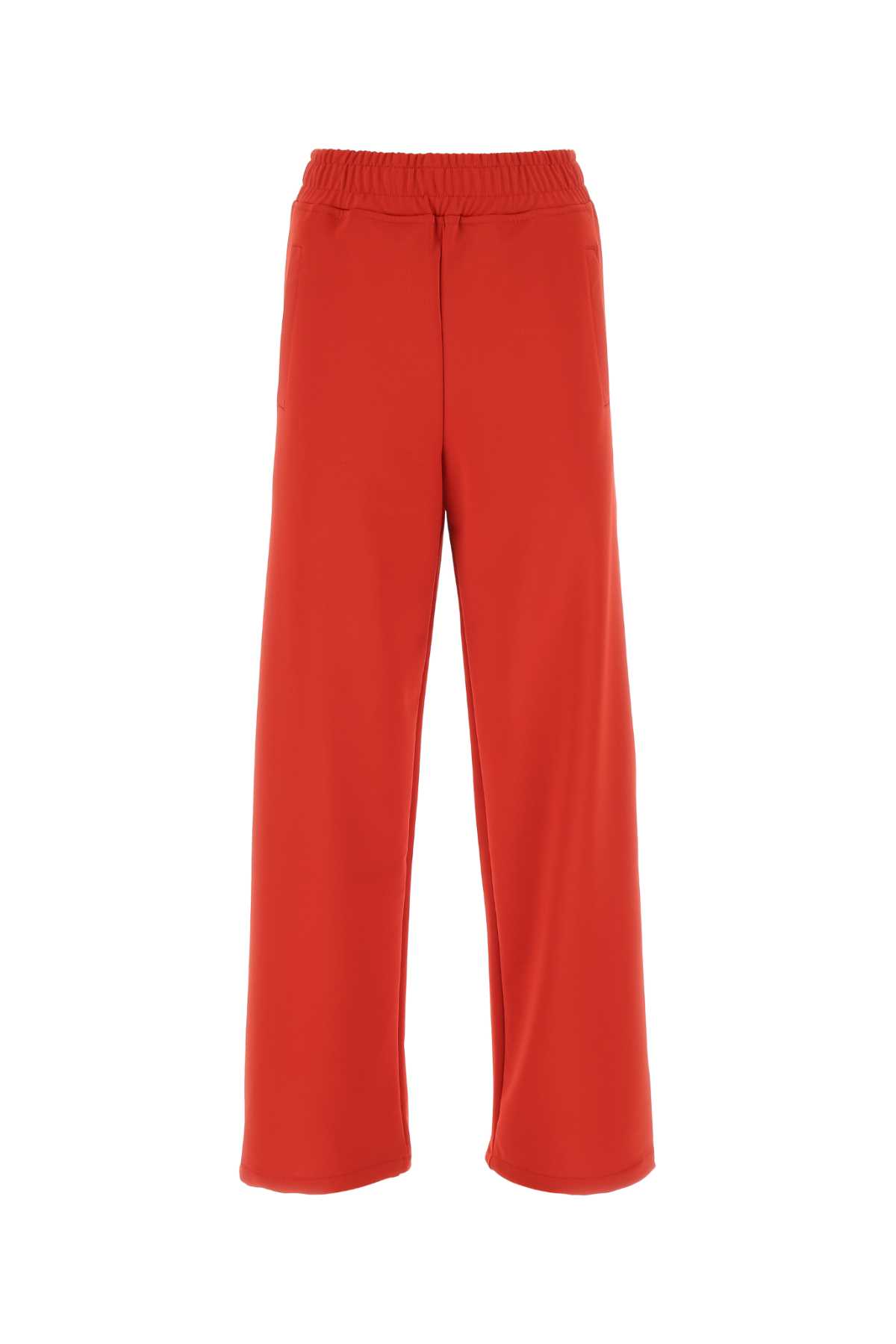 Drawstring-cuff track pants - Red