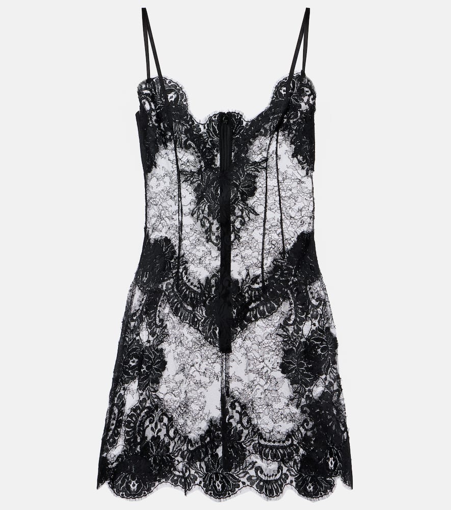 Sheer lace minidress