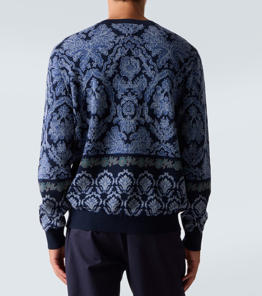 Intarsia cotton sweater