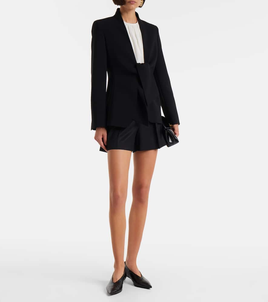 Ozieri high-rise virgin wool shorts