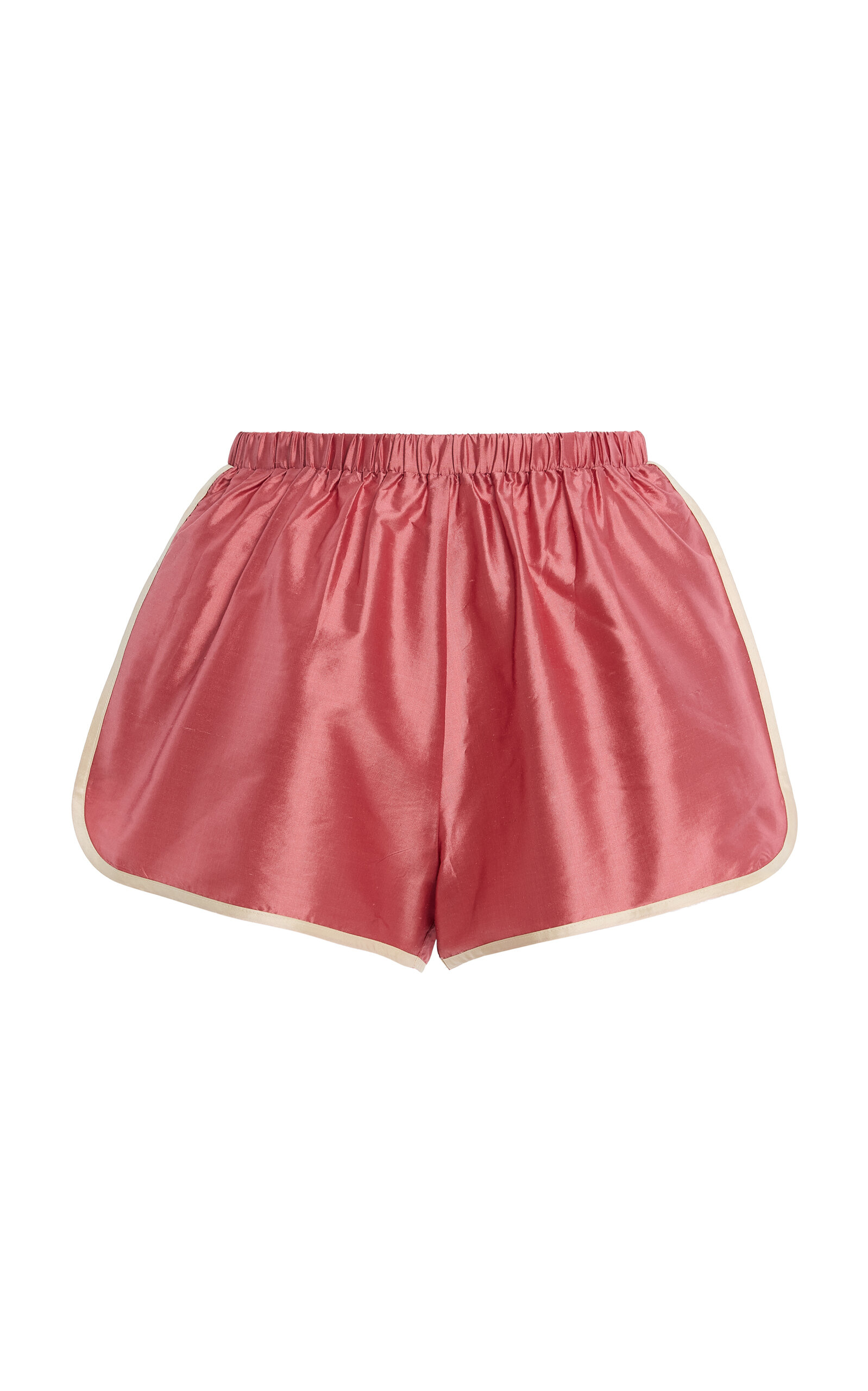 Striped Silk Taffeta Mini Shorts - Moda Operandi