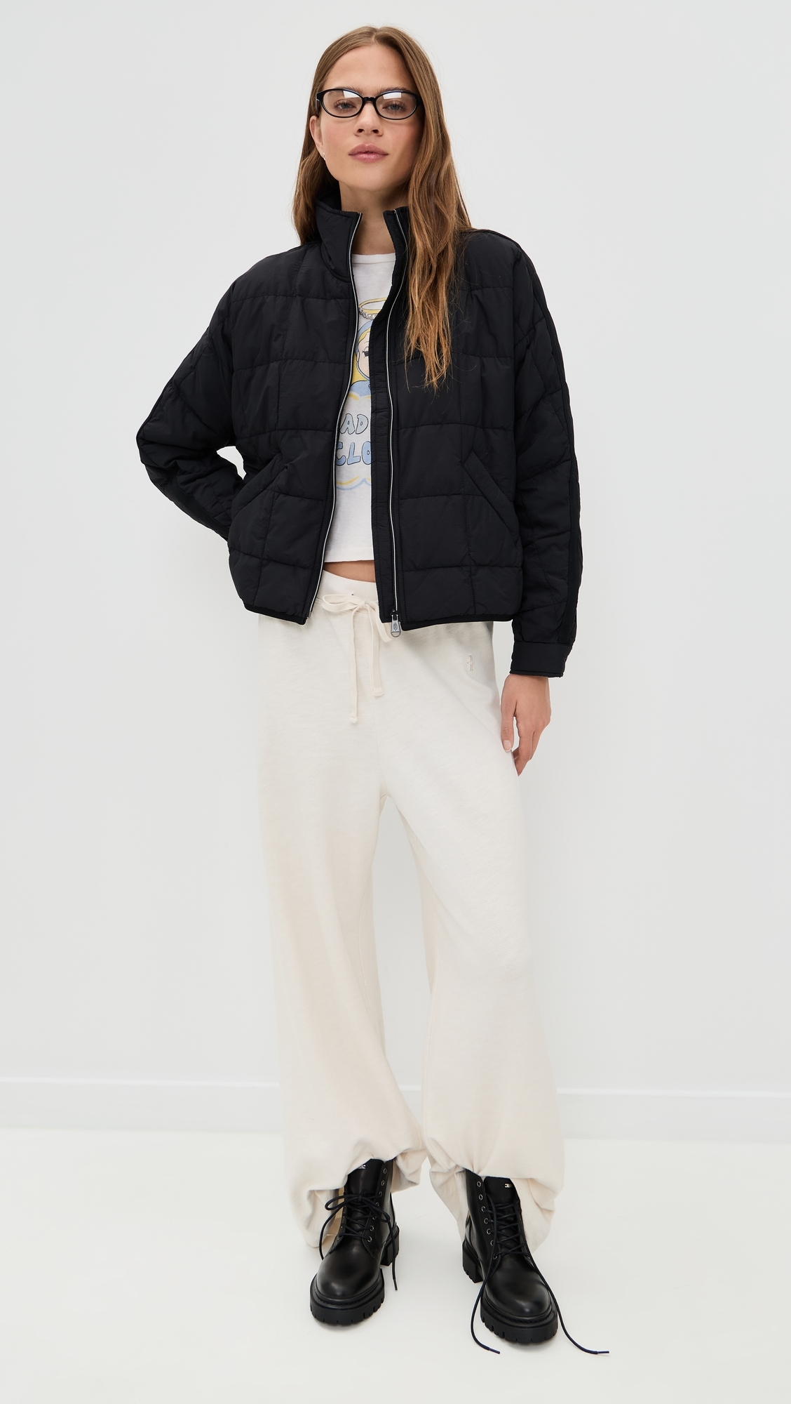 Pippa Packable Puffer Jacket Black