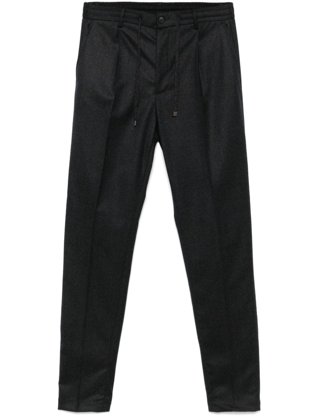 Pleat-detail trousers - Grey