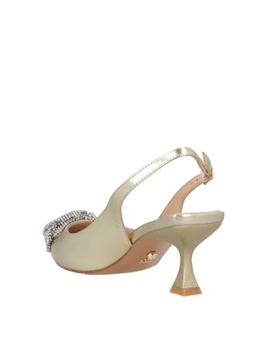 Woman Pumps Gold Size 8 Synthetisches Material