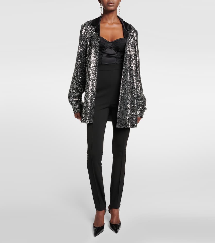 Dolce & Gabbana High-rise stirrup leggings