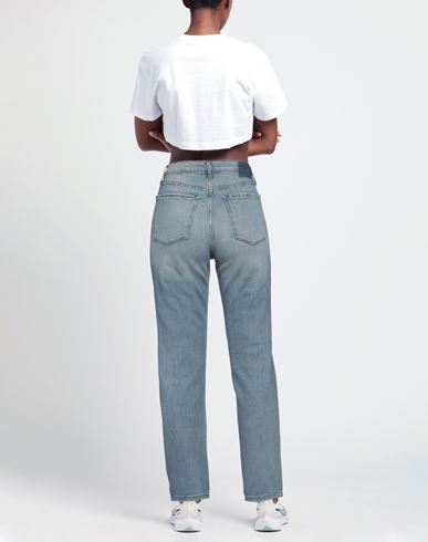 Woman Jeans Blue Size 27 Cotton, Elastane