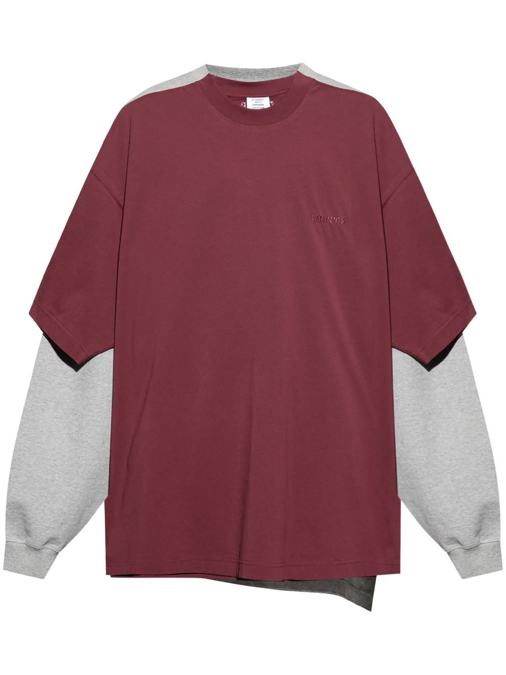 Layered sweatshirt
