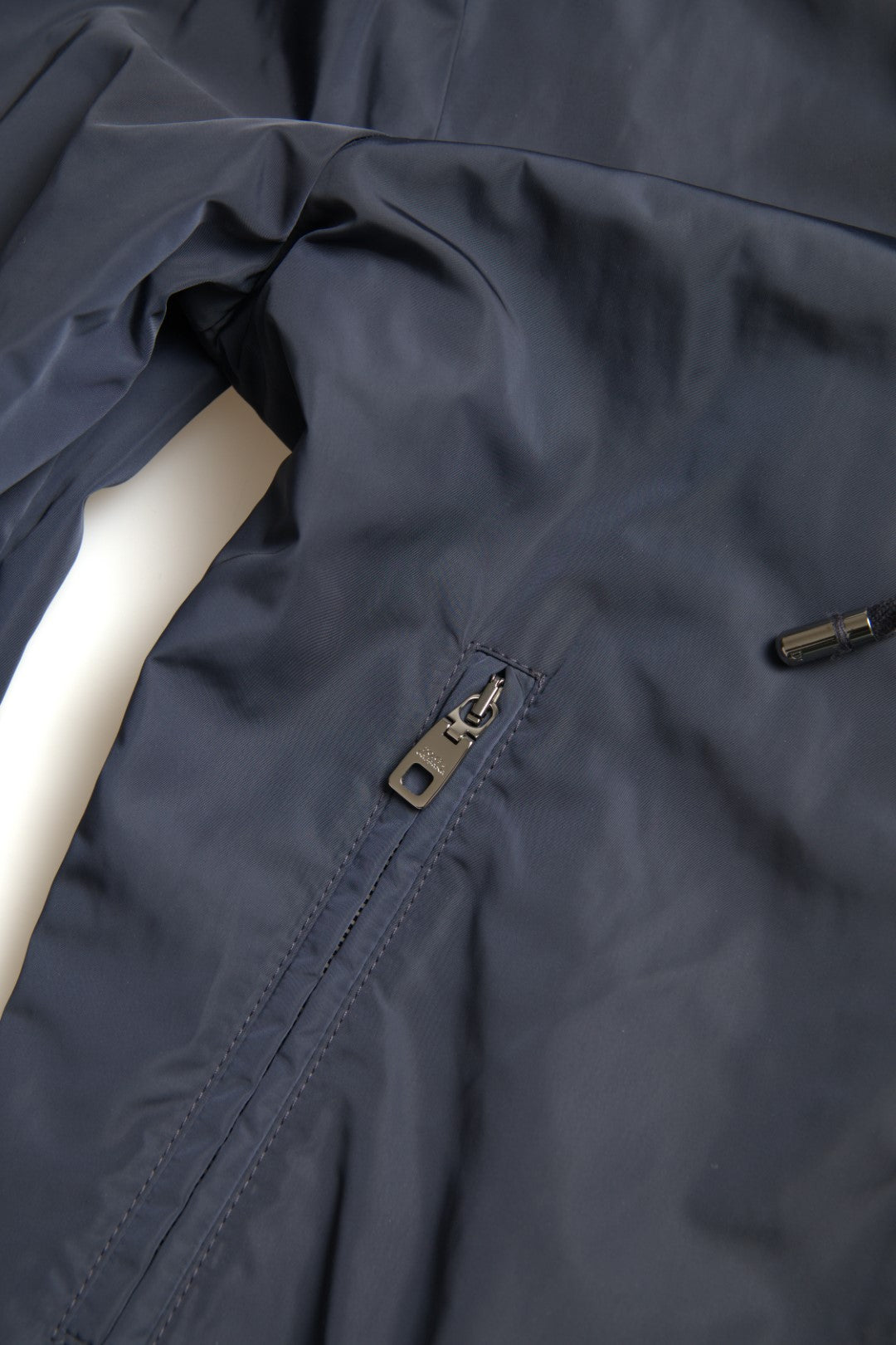 Hooded Full-Zip Logo Hoodie — Blue