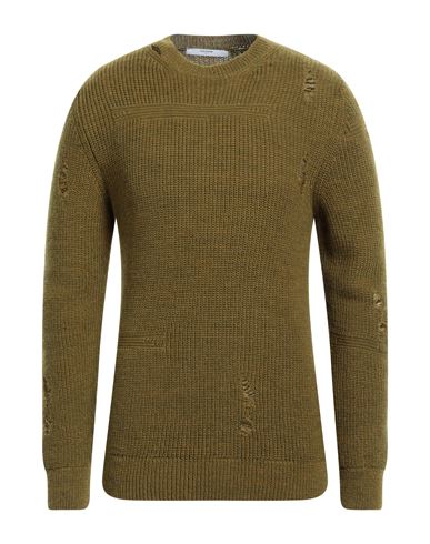 Takeshy Kurosawa Man Sweater Military green Size 38 Wool, Acrylic