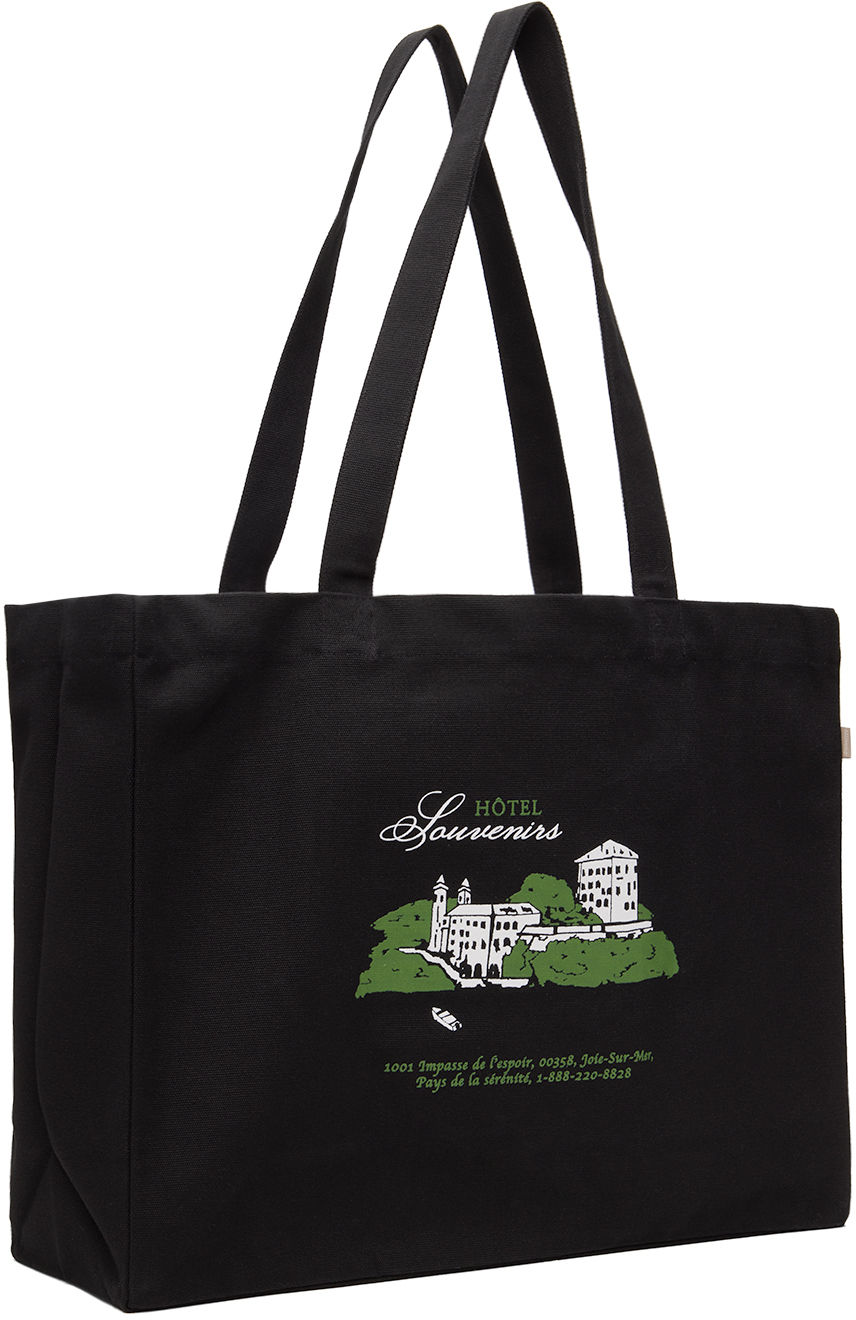 A.P.C. Black JJJJound Edition 'Hôtel Souvenirs' Tote