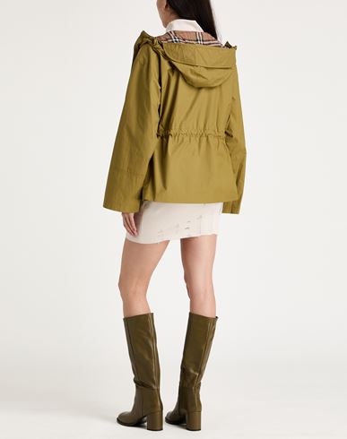 Woman Jacket Military green Size M Cotton