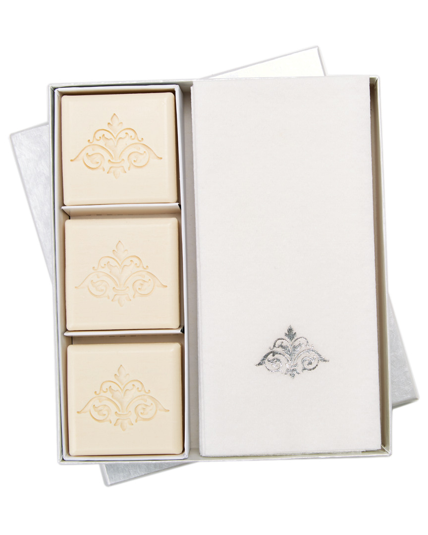 Damask 15Pc Soap & Towel Set