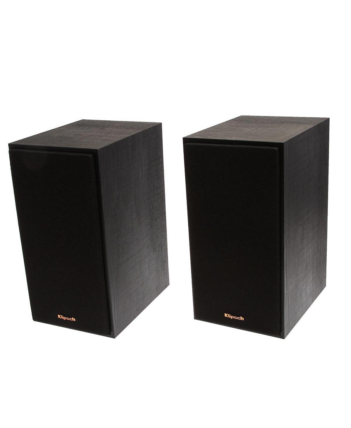 Reference R-41M Bookshelf Home Speakers, Black Textured Wood Grain Vinyl, Pair - Black