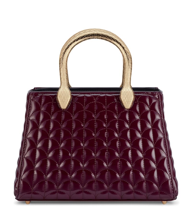 Leather Serpentine Duo Top-Handle Bag
