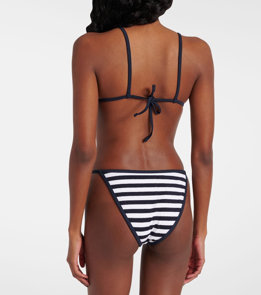 Bare Minimum striped bikini bottoms