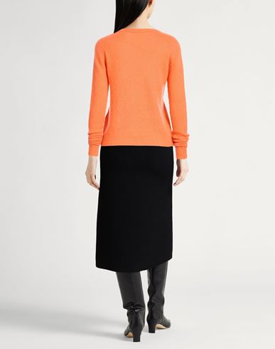 Woman Sweater Orange Size L Cashmere, Silk, Polyester