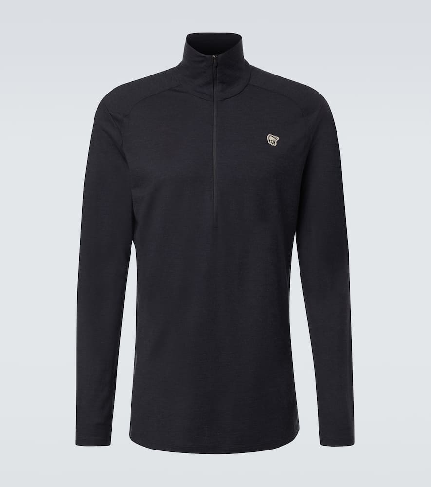 Norrøna Femund wool half-zip ski top