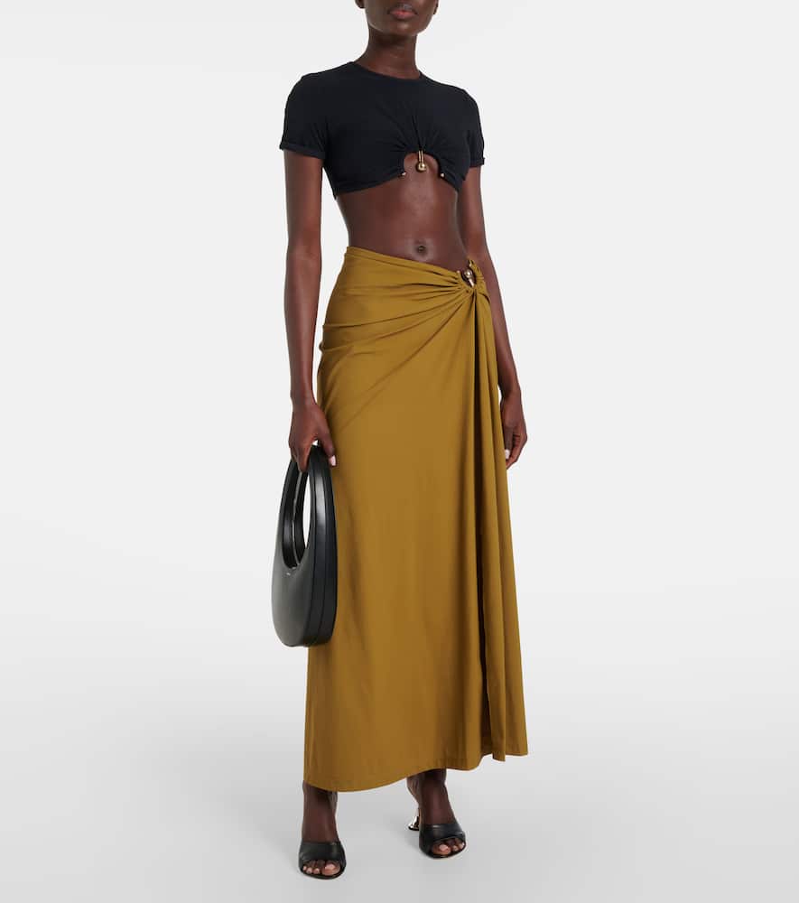 Christopher Esber Ruched maxi skirt