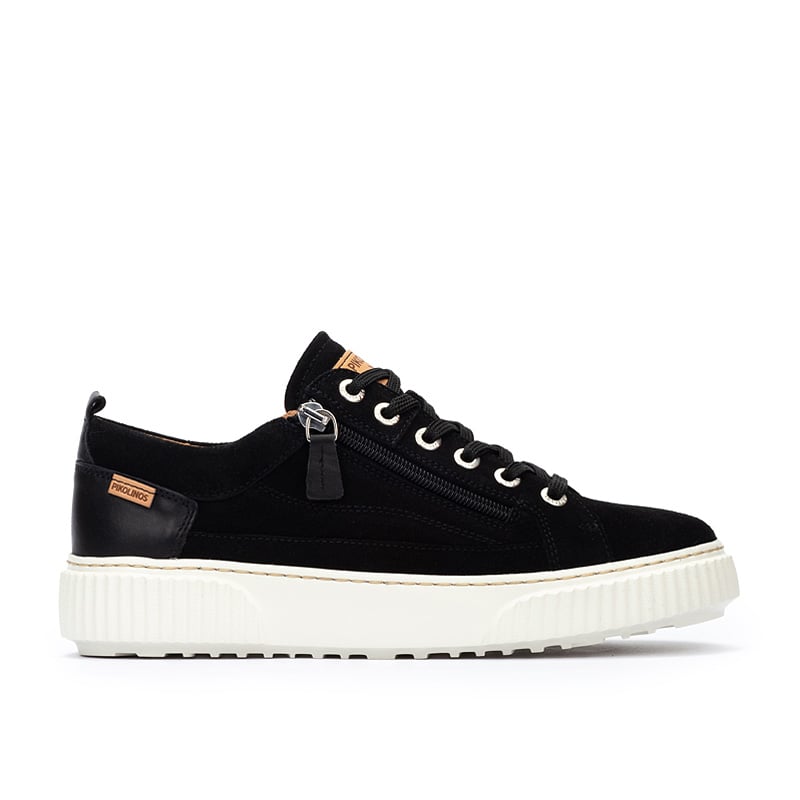 Pikolinos RIELLS W4Z Women's leather Sneakers BLACK