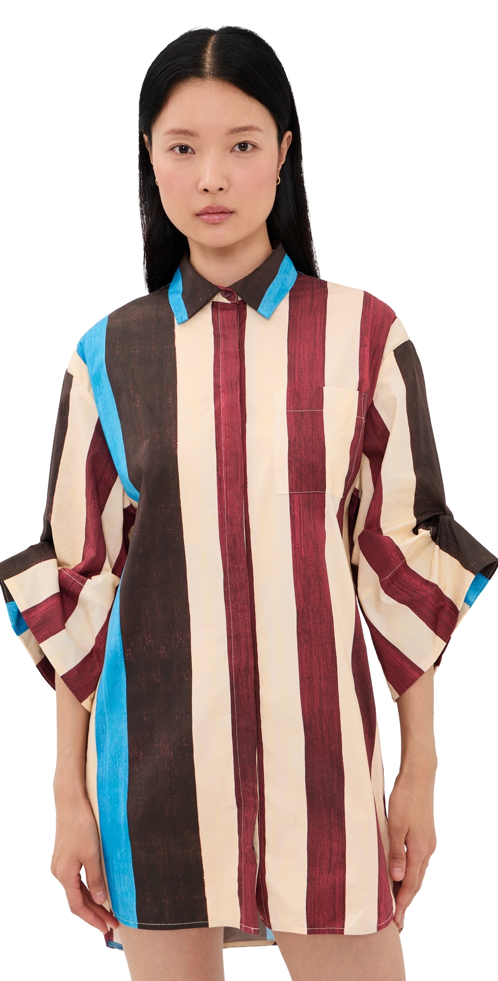 Nico Mini Dress Caffe Stripe